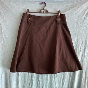 Black Button Skirt